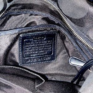 Coach Black Signature Duffle Shoulder Bag